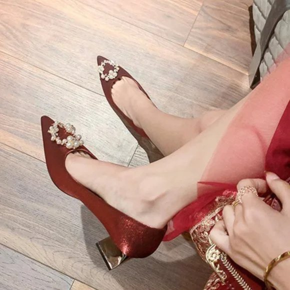 Wedding shoes are not tired of high heels single shoes - Picture 5 of 5